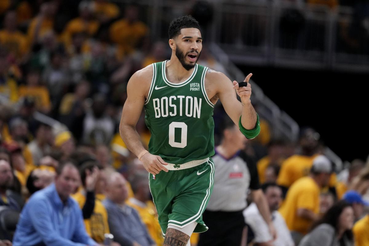 杰森塔图姆杰伦布朗凯尔特人NBA总决赛双核组合