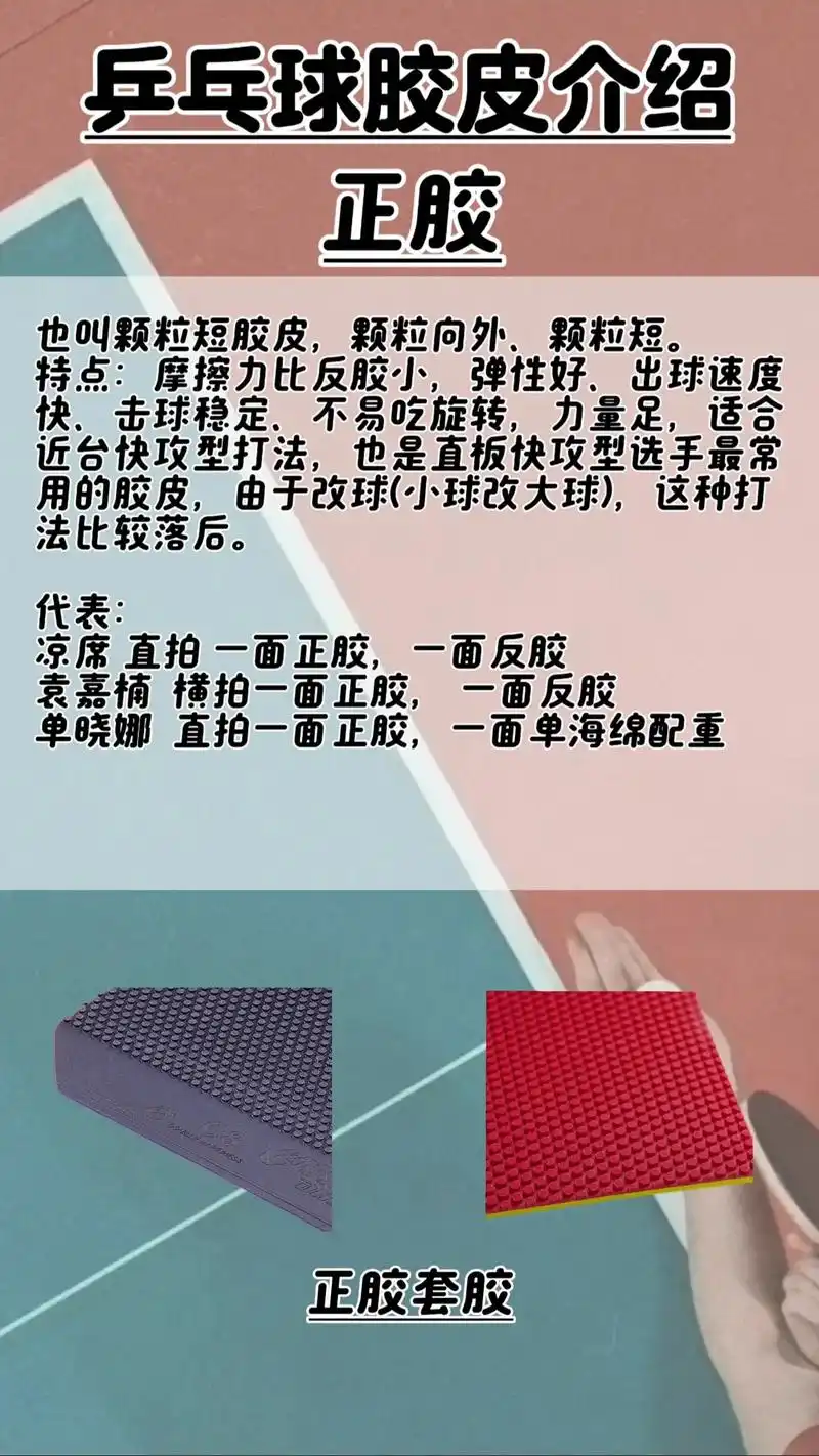长胶乒乓球胶皮特性解析